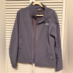 The North Face Dusty Purple Fleece Jacket - great for rain, wind, spring skiing.